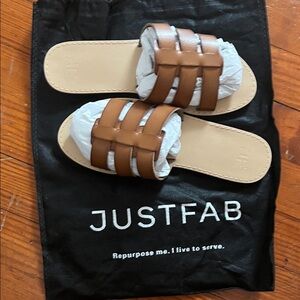 JustFab Brown Sandals
